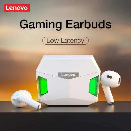 Lenovo GM5 Gamer Bluetooth 5.0 Vezeték Nélküli Fülhallgató Töltőtokkal