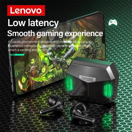 Lenovo GM5 Gamer Bluetooth 5.0 Vezeték Nélküli Fülhallgató Töltőtokkal